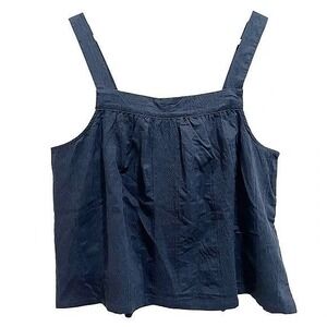 Splendid Collection Aubrey Tank Top M Navy Blue Lyocell Cotton Blend‎
